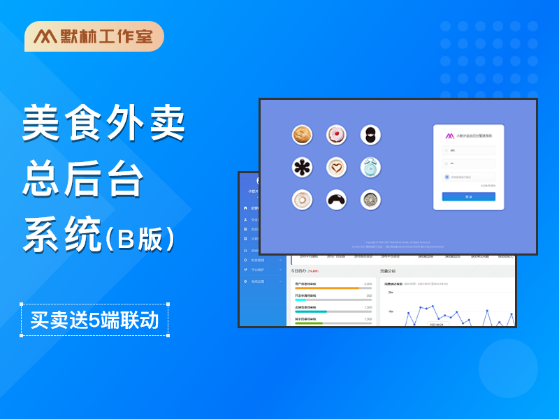 O2O外卖订餐总后台系统, 美食运营管理